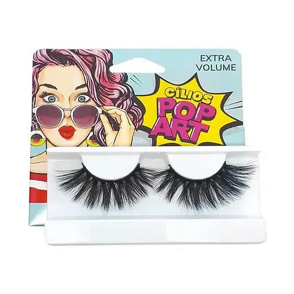 Cílios Postiços Pop Art 6d Volume Extra 0810 - Miss Frandy