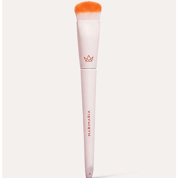 Pincel 01 White Collection Triangular para Base - Mari Maria Makeup