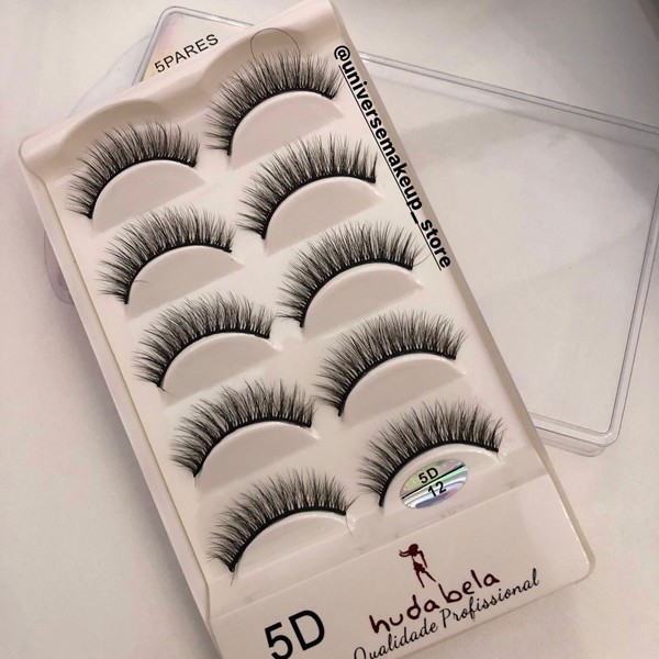 Cartela 5 Pares De Cílios Postiços 5D 03 - Amor Anjo