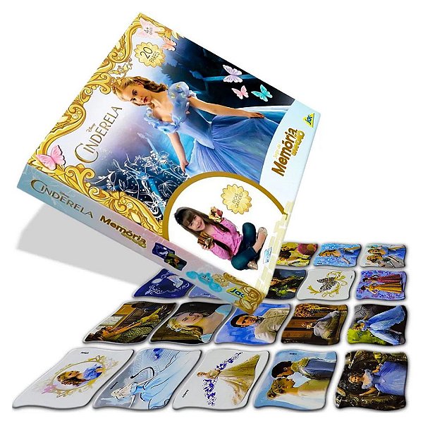 Jogo da Memória Grandão Cinderela Princesas Disney Toyster