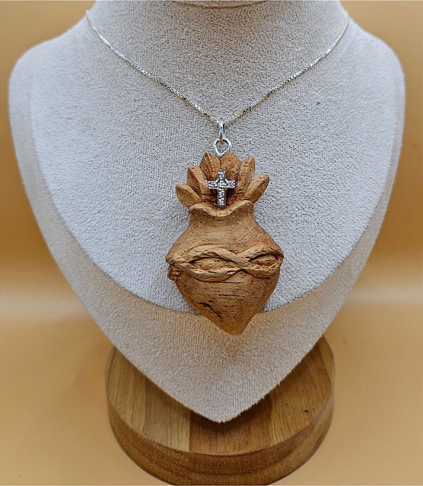 cordao pingente Coração Barroco