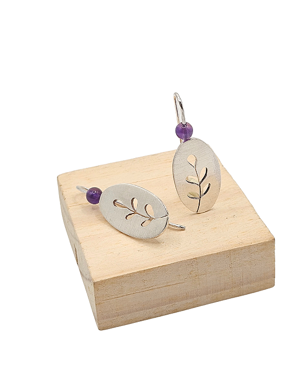 Brinco Lavanda gancho