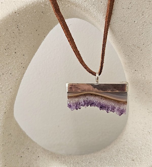 Pingente Drusa Ametista