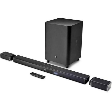 Caixa de Som JBL Soundbar Bar 5.1 4K Ultra HD Potência 218W RMS Bluetooth Preto