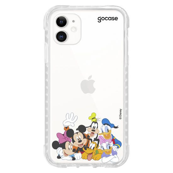 Capa Disney - Mickey e Amigos Inicial Glitter iPhone ( Go Case )