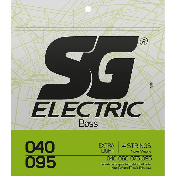 Encordoamento Baixo 4 Cordas SG 040-095 Extra Light - 5107