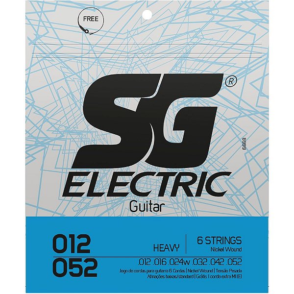 Encordoamento Guitarra SG 012-052 Medium - 6668
