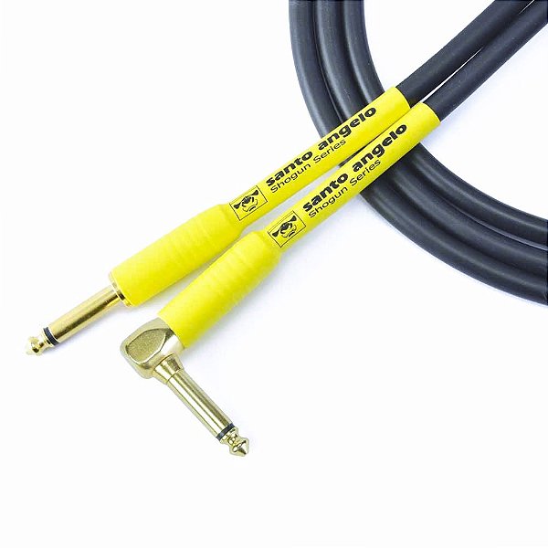 Cabo para Instrumento Santo Angelo Shogun L 4,5m Ouro P10 x P10 Reto-L
