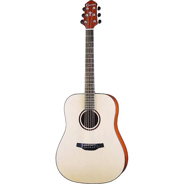 Violão Crafter HD-250E/N Dreadnought Spruce Natural - Eq PL-T NV - c/ Bag