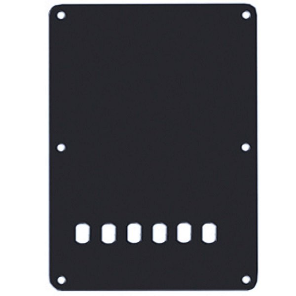 Tampa Traseira para Guitarra Strato Preta Dolphin 3353