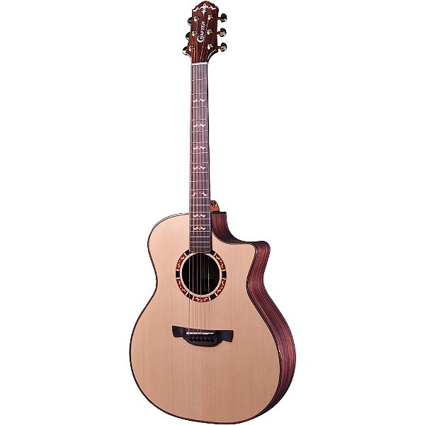 Violão Crafter STG G-20ce Edition Solid Spruce Natural Gloss Grand Auditorium Cutaway - Eq Plataform NX Gold