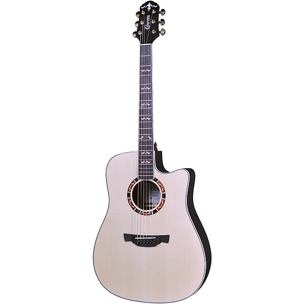 Violão Crafter STG D-20ce Solid Spruce Natural Gloss Dreadnought Cutaway - LR-T NX L.R. Baggs Element