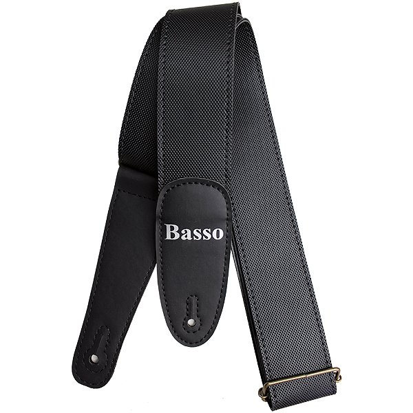 Correia Basso EX 31 London Preto Sintético 5cm para Guitarra Baixo Violão