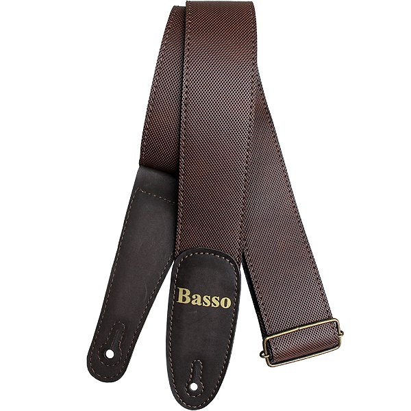 Correia Basso EX 32 London Café Sintético 5cm para Guitarra Baixo Violão