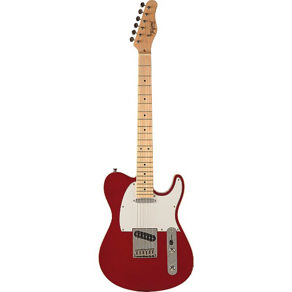 Guitarra Tagima T-550 Tele Candy Apple Escala Clara LF/WH - Classic Series