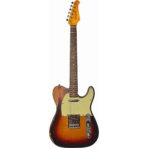 Guitarra Seizi Saitama Relic Sunburst c/ Case