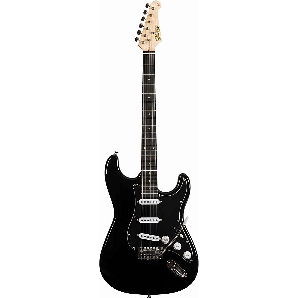 Guitarra Seizi Vintage Shinobi Black PH c/ Bag