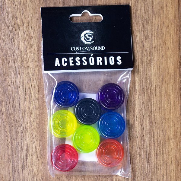 Topper para Footswitch Custom Sound CSFS 01 - CL - Coloridos - 8 unidades