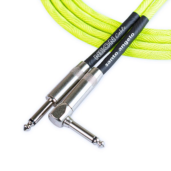 Cabo para Instrumento Santo Angelo Neon Green 4,5m - P10 Reto-L