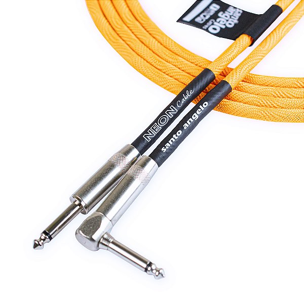 Cabo para Instrumento Santo Angelo Neon Orange 3,0m - P10 Reto-L