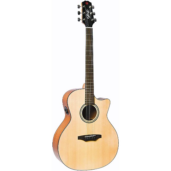 Violão Seizi Ryuji Cutaway Kaizen Spruce Natural Gloss c/ Bag