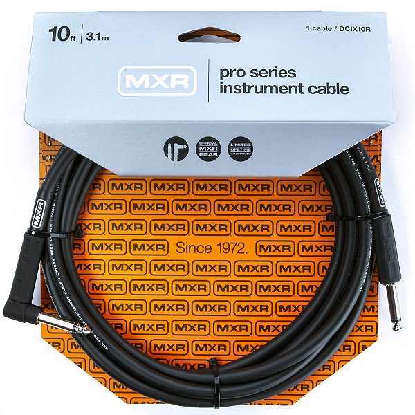 Cabo para Instrumento MXR 3,0m Pro Series DCIX10R - P10-P10 - Reto-L - Preto