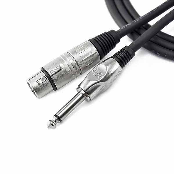 Cabo para Microfone Santo Angelo ANGEL HG 0,9m 3FT - P10 x XLR Fêmea