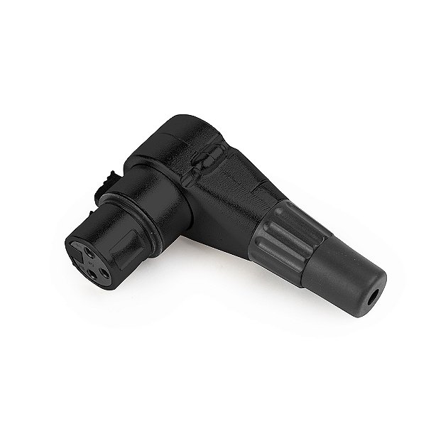 Plug XLR L Fêmea Santo Angelo SAS3 PR - preto