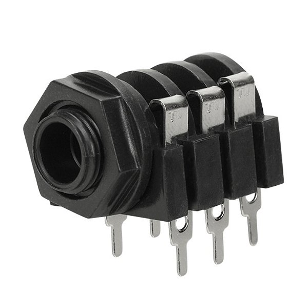 Jack J10 Estéreo Circuito Fechado Custom Sound CJK 10 F - BK