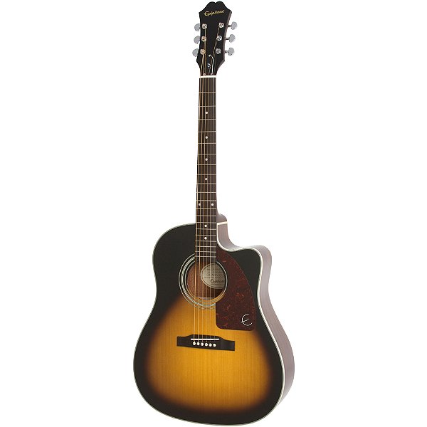 Violão Epiphone AJ-210CE Outfit Case Vintage Sunburst