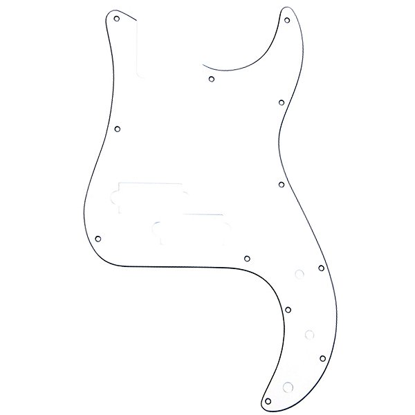 Escudo para Baixo Precision Bass Branco 3 Camadas Dolphin 5626