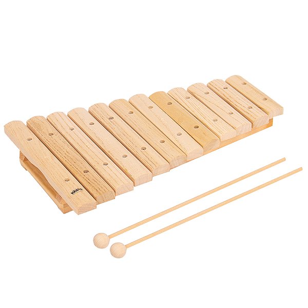 Xilofone Infantil Kidzzo Natural com 12 Teclas em Madeira - 17665