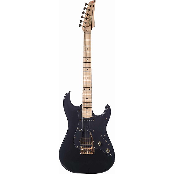 Guitarra Seizi Katana Musashi Black Gold Maple c/ Bag
