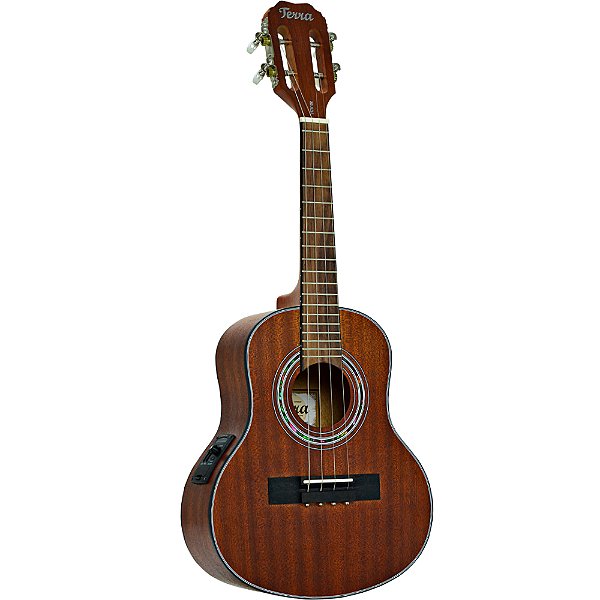 Cavaco Terra TCV 02 Mahogany Fosco Eletroacústico com capa