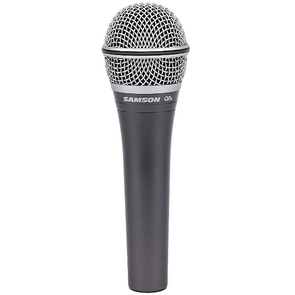 Microfone Samson Q8X Supercardióide Dinâmico de Mão Profissional