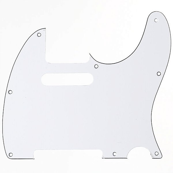 Escudo para Guitarra Tele Branco 3 Camadas Spirit X310