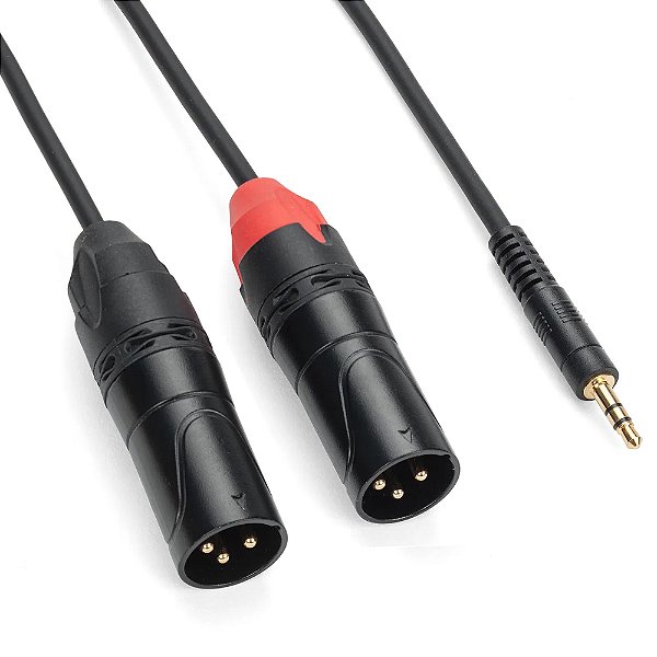 Cabo de Áudio Samson Tourtek Pro Y P2 estéreo x 2 XLR Macho 0,91m TPADXM83