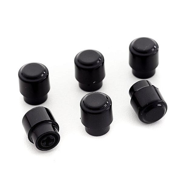 Knob p/ Chave Seletora Tele Preto Spirit PTE-BLK - 6 unidades