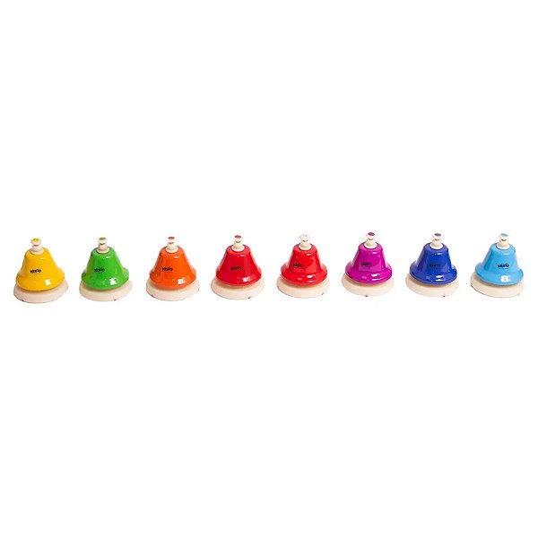 Sinos de Mesa Coloridos Kidzzo - Kit com 8