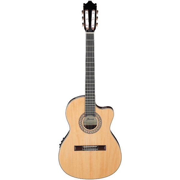 Violão Ibanez GA34STCE NT Nylon Thinline Cutaway Solid Spruce Natural High Gloss