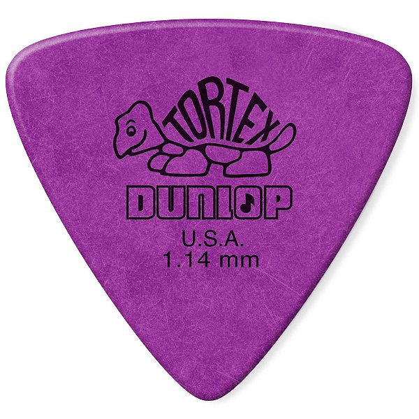 Palheta Dunlop 431R114 Tortex Triangle 1.14mm Roxa - 72 unidades