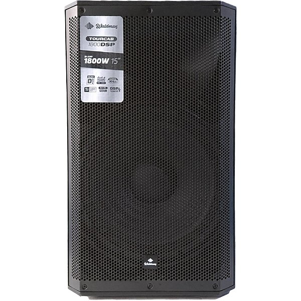 Caixa Ativa Waldman Tourcab 1800 DSP 15" 1800W bivolt - usb fm bluetooth
