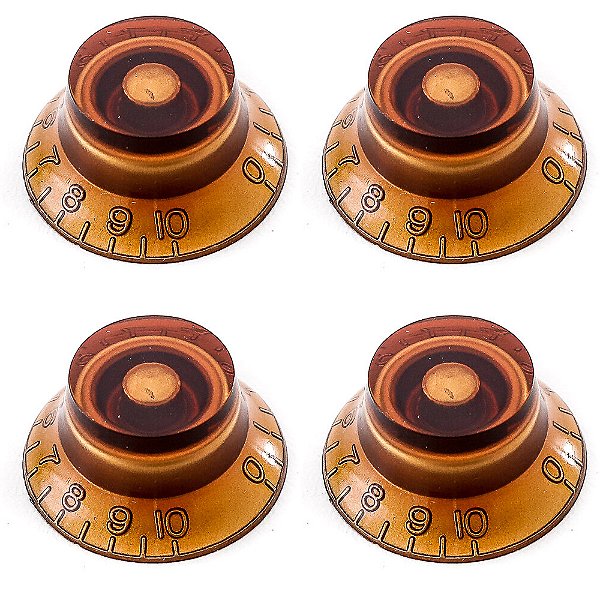 Knob Plástico para Instrumentos Spirit KLS-SR Ambar - 4 Unidades