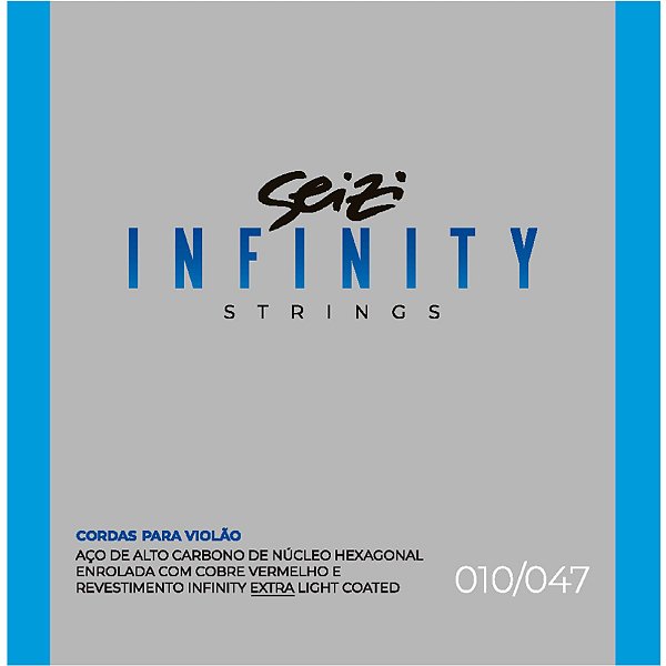 Encordoamento Violão Seizi Infinity Extra Light Coated 010-047