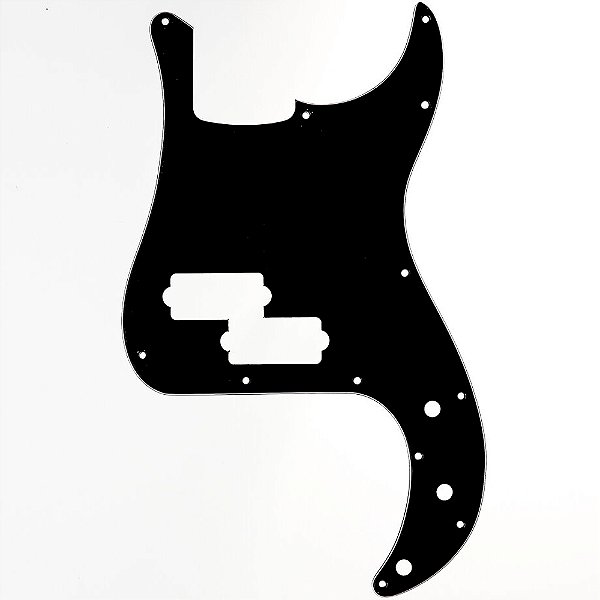 Escudo para Baixo Precision Bass Preto 3 camadas Spirit 611-BK