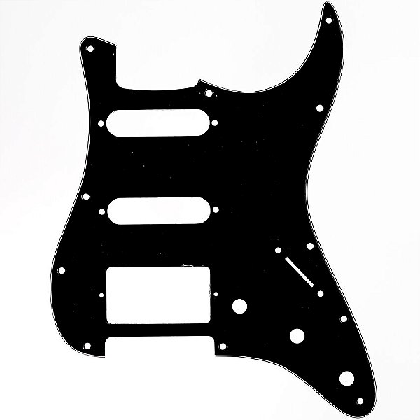 Escudo para Guitarra Strato HSS Preto 3 Camadas Spirit 110-BK - Am Strat