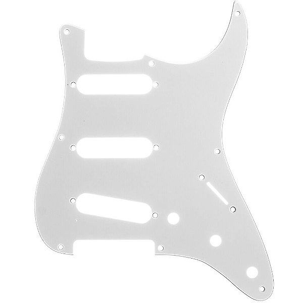 Escudo para Guitarra Strato SSS Branco 3 Camadas Spirit 090-WH - Am Strat