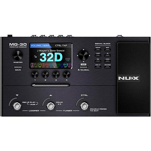 Pedaleira NUX MG-30 - Multi-efeitos para Guitarra