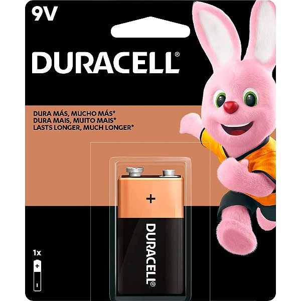 Bateria 9V MN1604 Alcalina Duracell - unidade