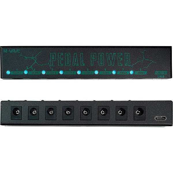 Fonte p/ Pedais M-Vave Pedal Power - 8 pedais - 9v - 1200mA